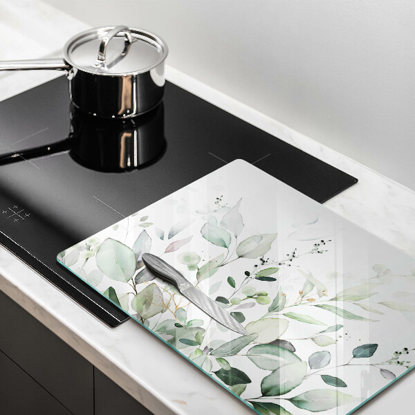 Üveg vágódeszka Akvarell növények