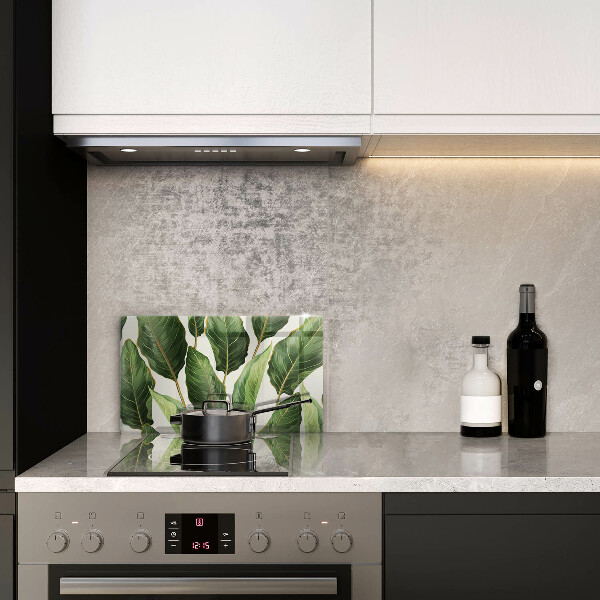 Üveg vágódeszka Banán levelek