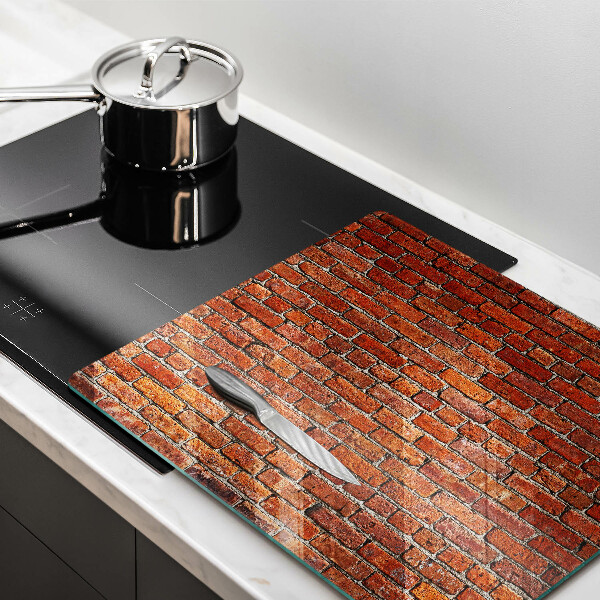 Üveg vágódeszka Téglafal fala