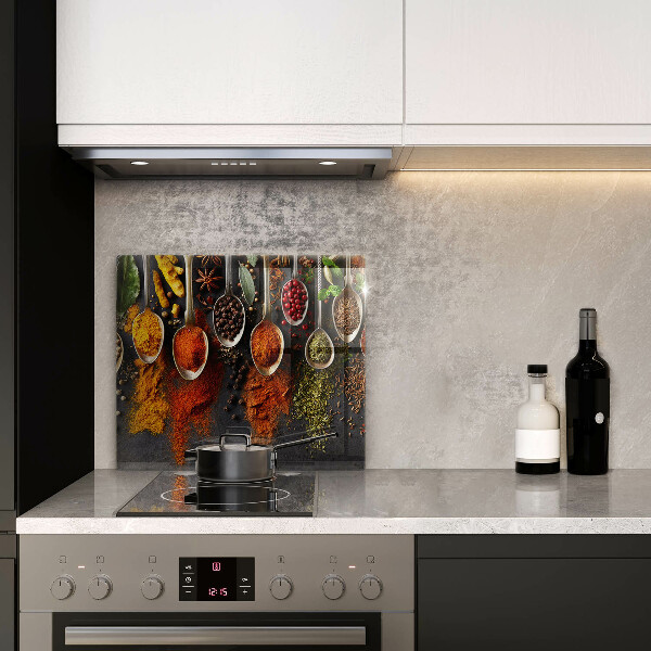 Üveg vágódeszka Fűszeres kanalak