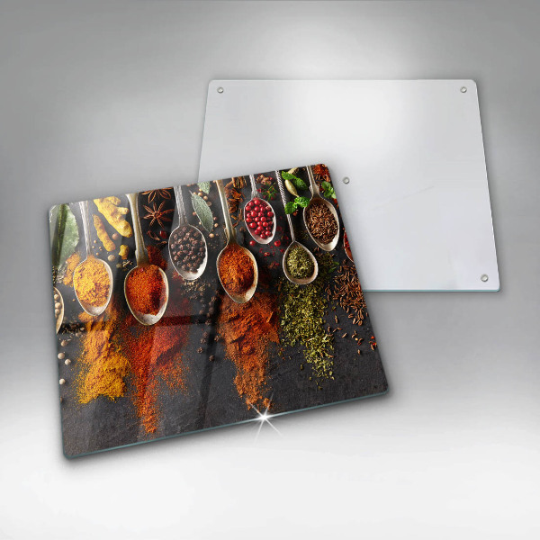 Üveg vágódeszka Fűszeres kanalak