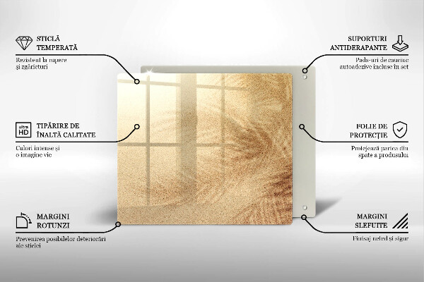 Üveg vágódeszka Tengerparti homokos nyaralás