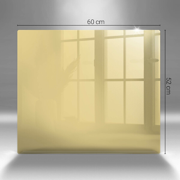 Üveg vágódeszka Sárga