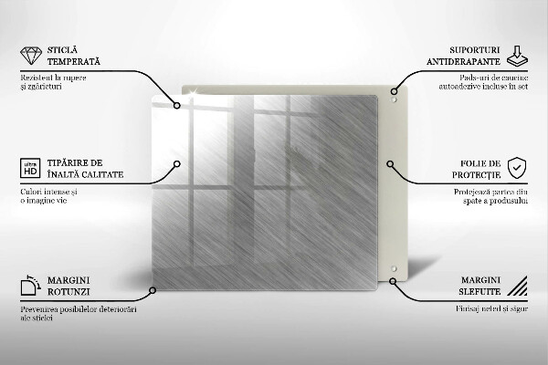 Üveg vágódeszka Fém textúra háttér