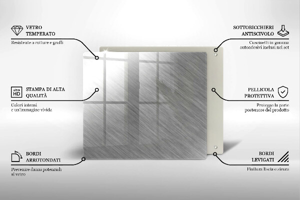 Üveg vágódeszka Fém textúra háttér