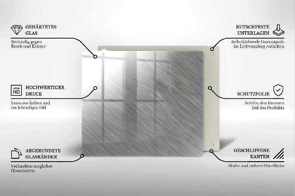 Üveg vágódeszka Fém textúra háttér