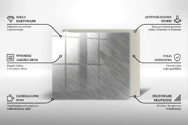 Üveg vágódeszka Fém textúra háttér