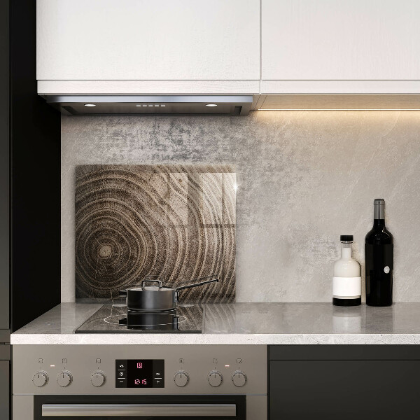 Üveg vágódeszka Fa gyűrűk