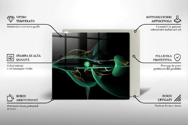 Üveg vágódeszka Modern absztrakció