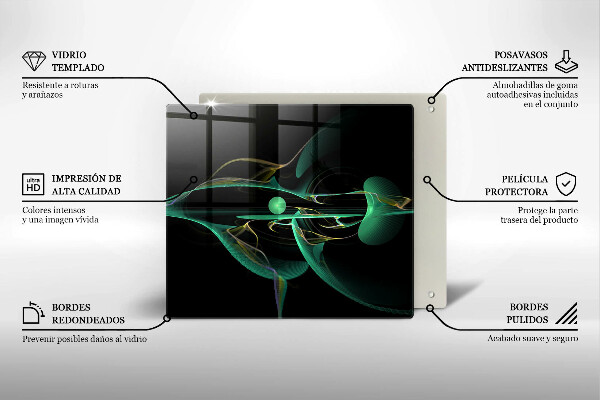Üveg vágódeszka Modern absztrakció