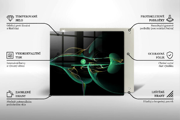 Üveg vágódeszka Modern absztrakció