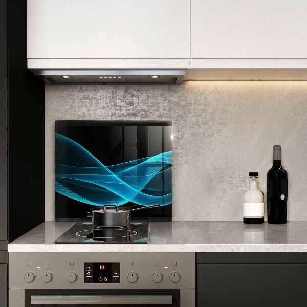 Üveg vágódeszka Kék absztrakció