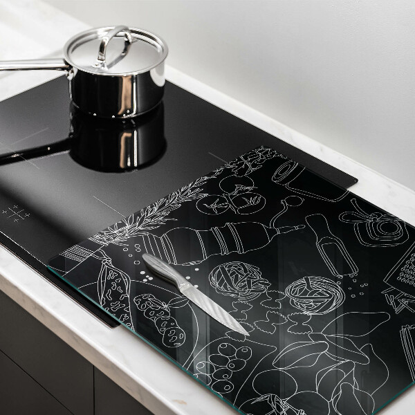 Üveg vágódeszka Konyhai kiegészítők