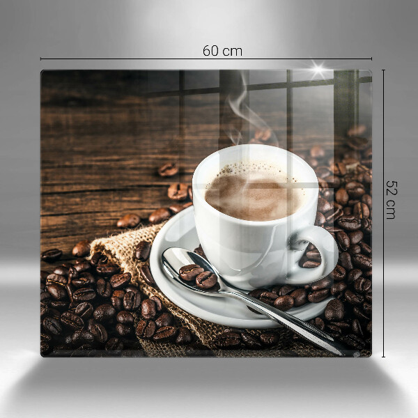 Üveg vágódeszka Csésze és kávébab