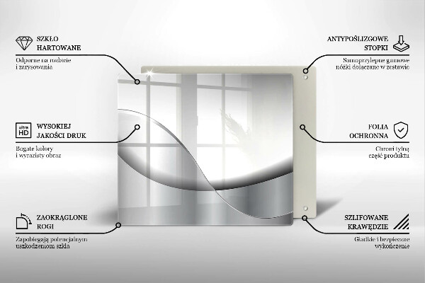 Üveg vágódeszka Absztrakt vonalak tervezése