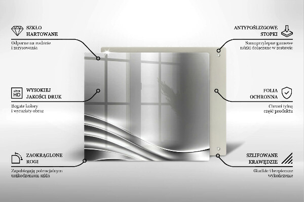 Üveg vágódeszka Fém szerkezet