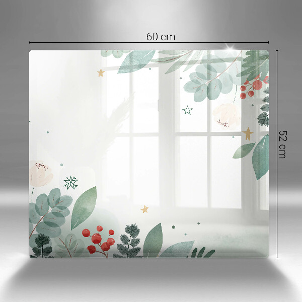 Üveg vágódeszka Akvarell levelek