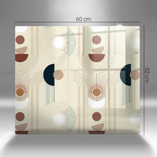 Üveg vágódeszka Boho geometriai formák