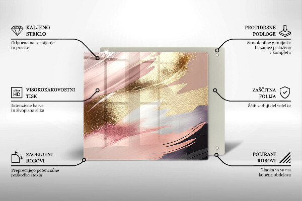 Üveg vágódeszka Pasztell foltok