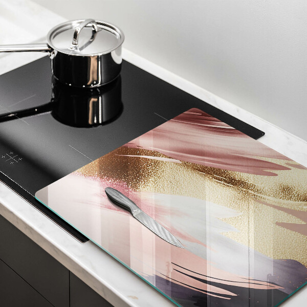 Üveg vágódeszka Pasztell foltok