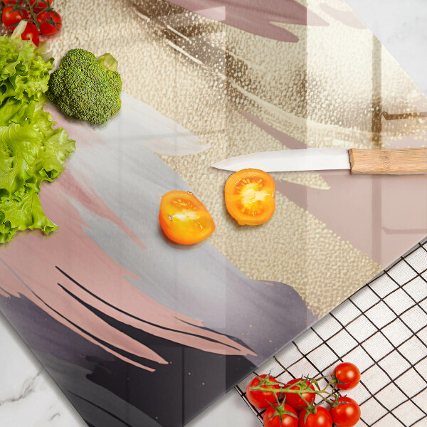 Üveg vágódeszka Pasztell foltok