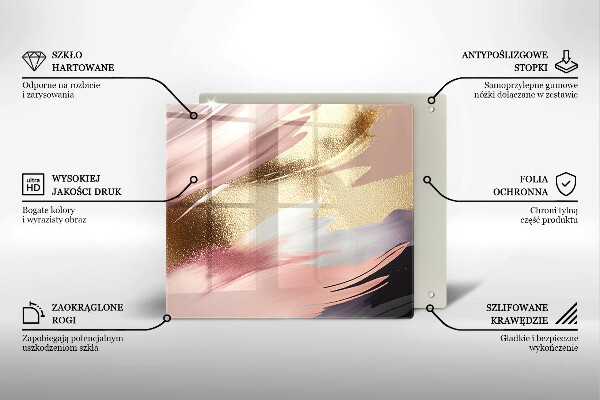 Üveg vágódeszka Pasztell foltok