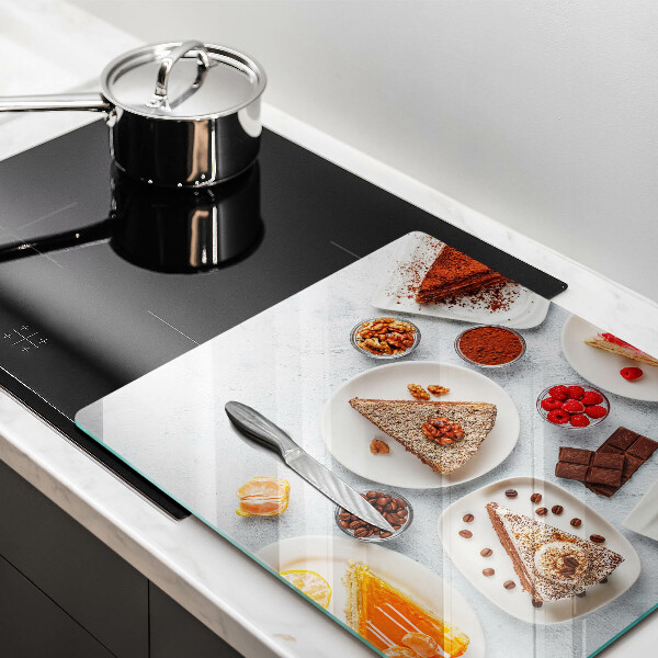 Üveg vágódeszka A torta édessége