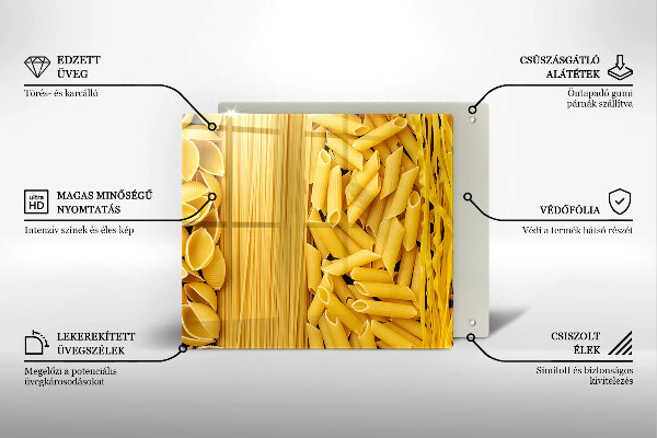 Üveg vágódeszka Tészta