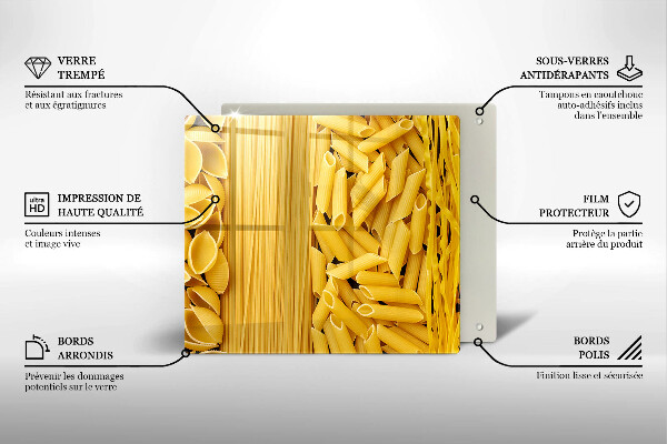 Üveg vágódeszka Tészta