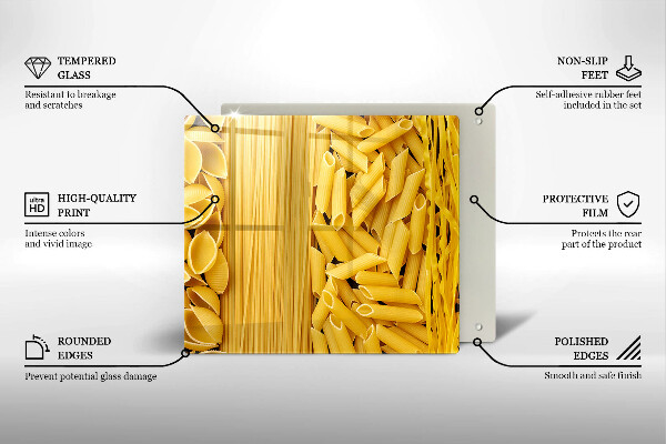 Üveg vágódeszka Tészta