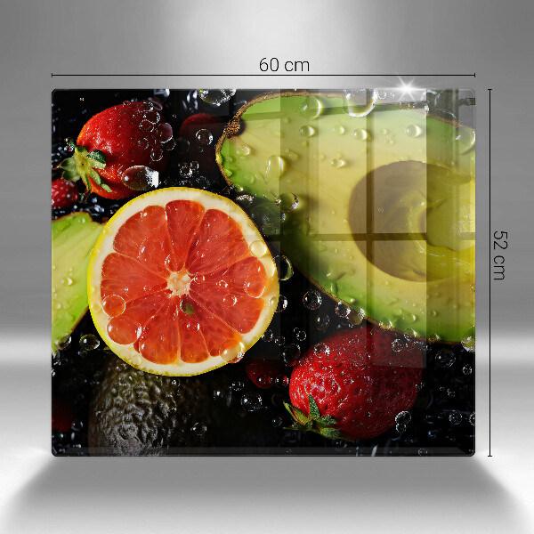 Üveg vágódeszka Gyümölcsök és zöldségek