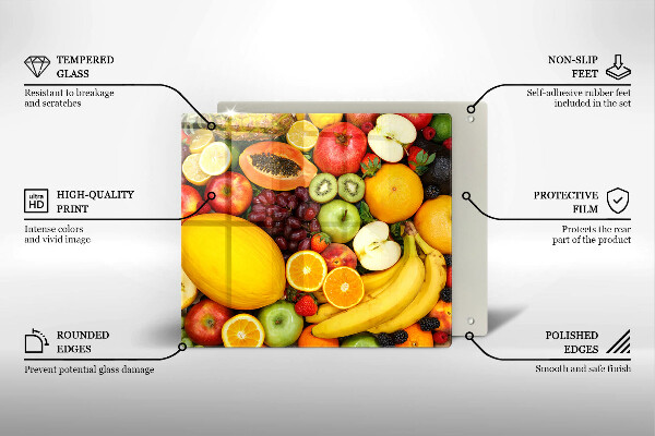 Üveg vágódeszka Gyümölcsgyűjtés