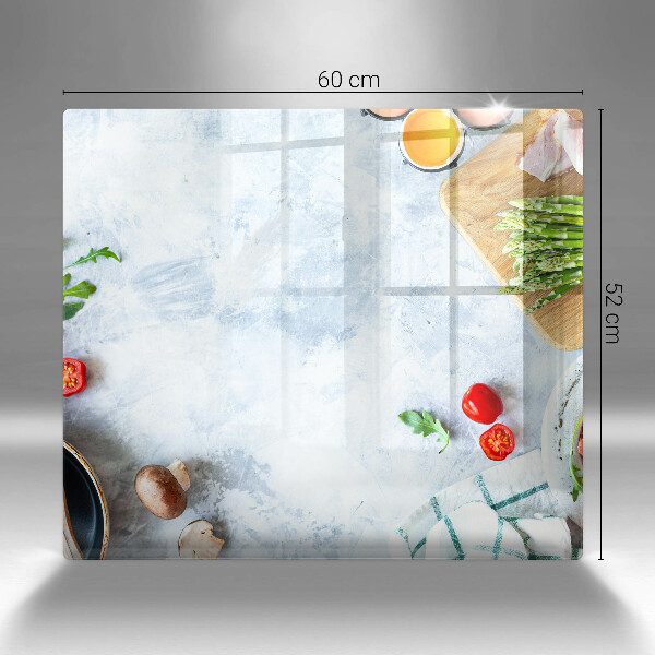 Üveg vágódeszka Hozzávalók a konyhában