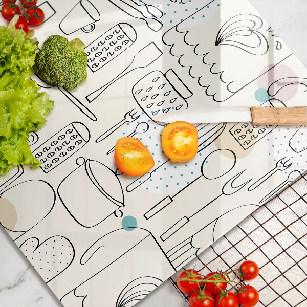 Üveg vágódeszka Konyhai kiegészítők