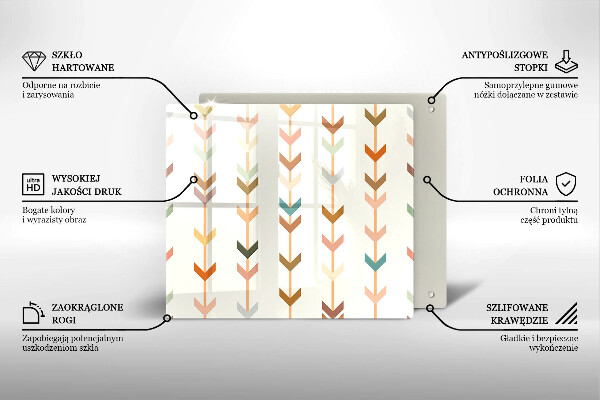 Üveg vágódeszka Geometriai elemek
