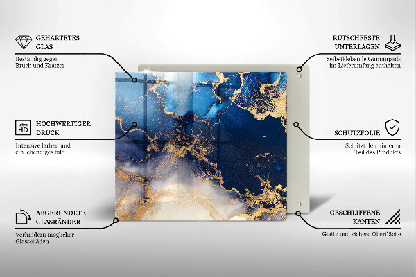 Üveg vágódeszka Márvány absztrakció