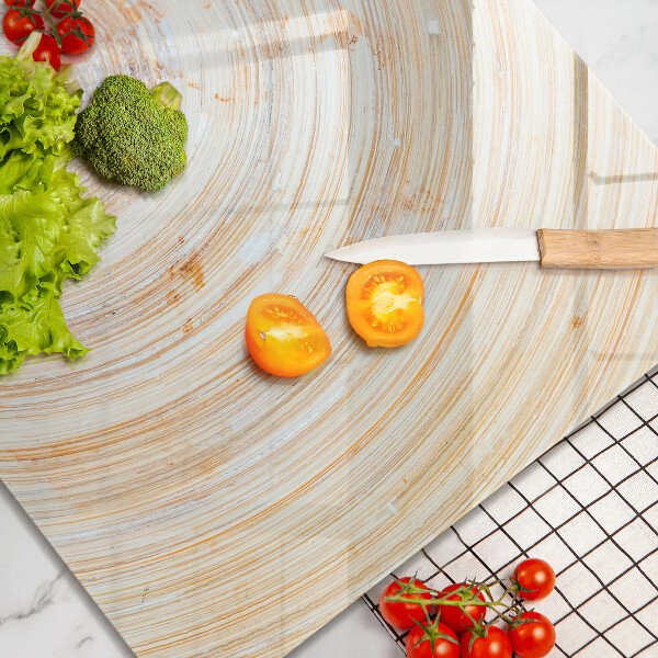 Üveg vágódeszka Fa textúra