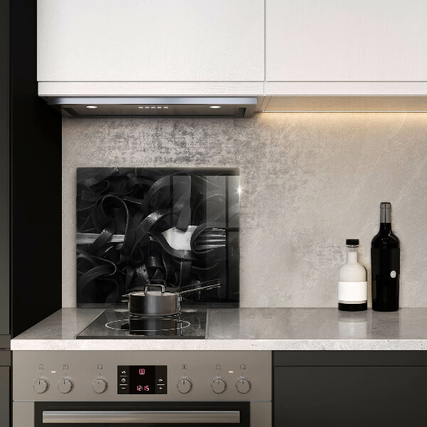 Üveg vágódeszka Fekete Tagliatelle tészta