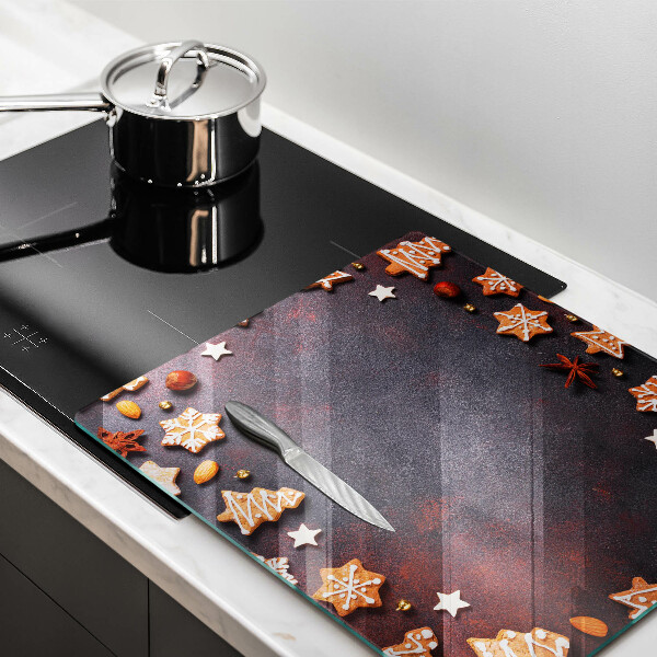 Üveg vágódeszka Mézeskalács karácsony