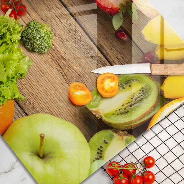 Üveg vágódeszka Friss gyümölcs