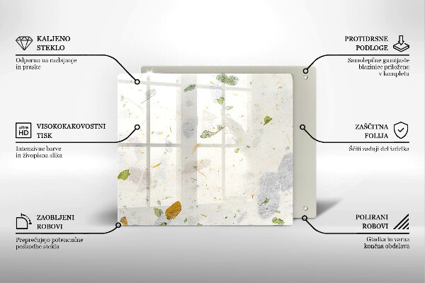 Üveg vágódeszka Lehulló levelek