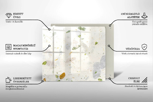 Üveg vágódeszka Lehulló levelek