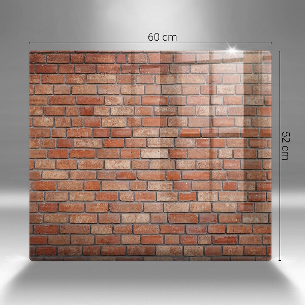 Üveg vágódeszka Téglafal fal