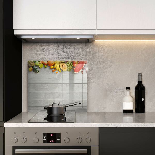 Üveg vágódeszka Gyümölcsök a deszkán