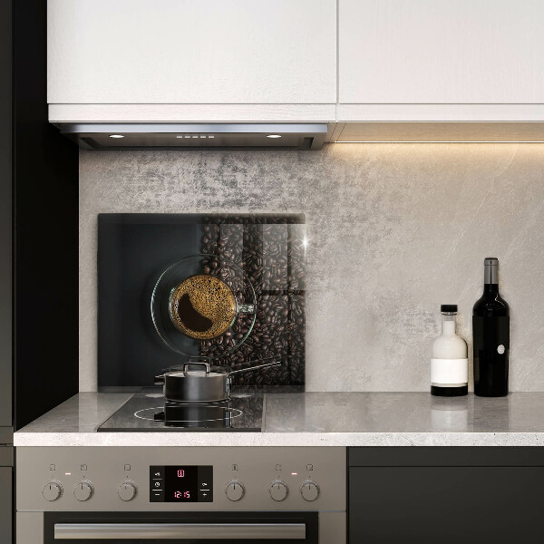 Üveg vágódeszka Kávé és bab