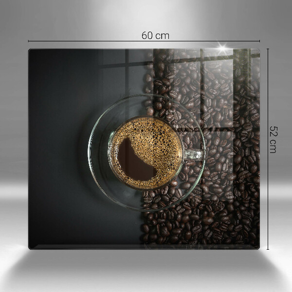 Üveg vágódeszka Kávé és bab