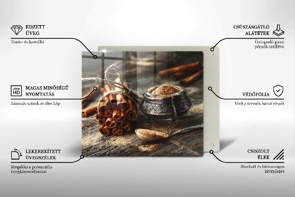 Üveg vágódeszka Vanília hüvely