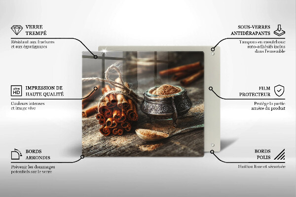 Üveg vágódeszka Vanília hüvely