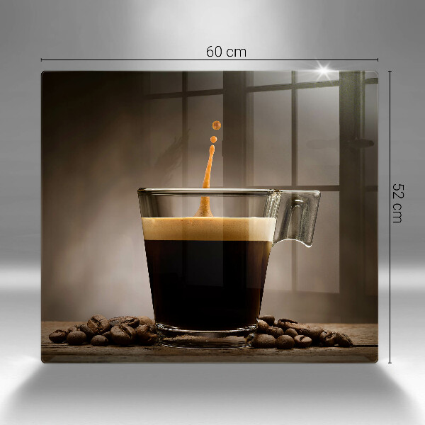 Üveg vágódeszka Üveg és kávébab