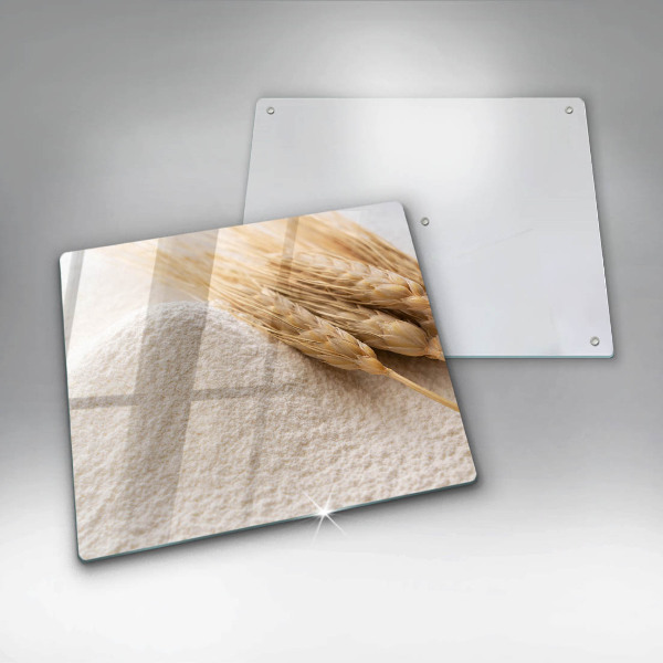 Üveg vágódeszka Liszt és kalászok